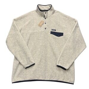 Patagonia Men's Lightweight Synchilla Snap-T Pullover 3XL Oatmeal Heather NWT